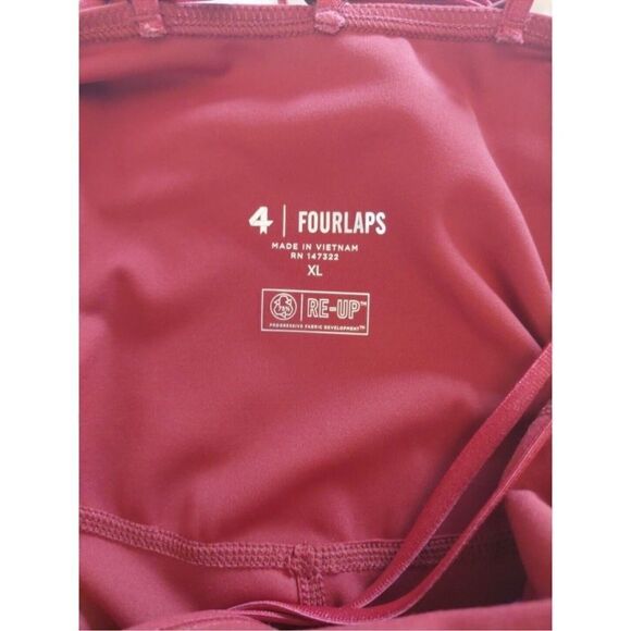NWat FourLaps Women’s Elevate Deep Red Workout Jumpsuit One Piece Gym Wear - XL - Picture 7 of 14